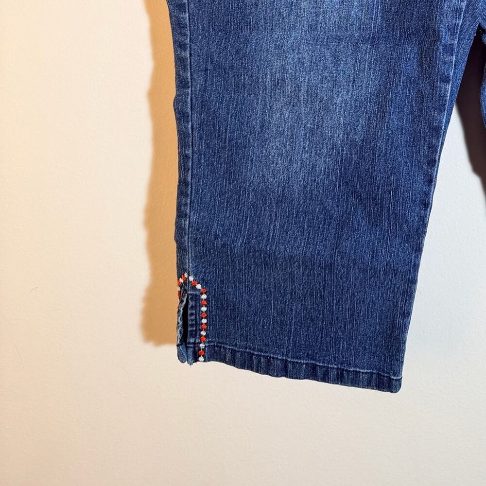 Ruby Rd. Indigo Denim  Capri Jeans - Picture 4 of 4
